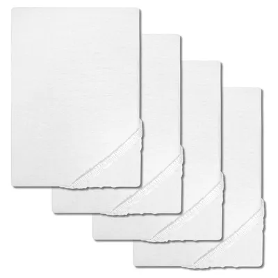 Produktbild von 4er-SetCloudComfort Basic Spannbettlaken Jersey-Stretch weiß 140 x 190 - 160 x 200 cm (4 Stück)