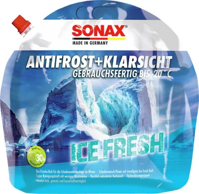 Produktbild von SONAX 01334410 Ice fresh Scheibenfrostschutz Beutel bis -20°C 3L