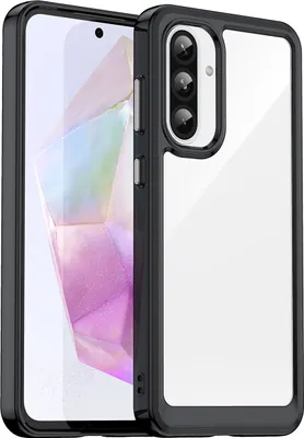Immagine prodotto di Custodia per Samsung Galaxy A36 5G trasparente, protettiva in silicone TPU antiurto nero