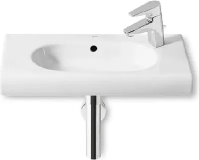 Produktbild von Roca Meridian - Handwaschbecken 600x320 mm, mit Überlauf, 1 Hahnloch, weiß A32724T000