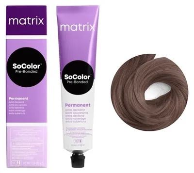 Produktbild von Matrix SOCOLOR Pre-Bonded - 506NA - Extra deckendes Dunkelblond Natur Asch - 90ml