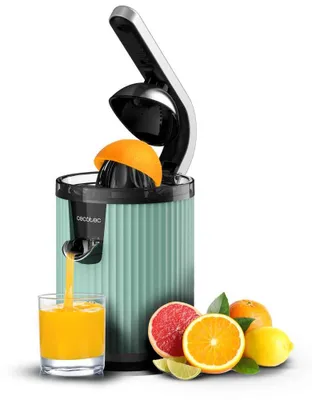 Zdjęcie produktu dla Cecotec Xqueeze RetroJuice 600, Sokowirówka wolnoobrotowa, Czarny, Zielony, Stal nierdzewna, 1 szt., Stal nierdzewna, 600 W, 220 - 240 V