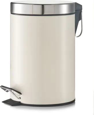 Obrázek produktu pro Zeller Koš do koupelny, odpadková nádoba - 3 l, krémová, matná