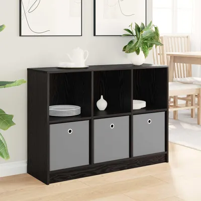 Immagine prodotto di Credenza vidaXL nera effetto rovere 102 x 32 x 73,5 cm
