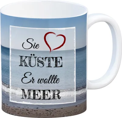 Produktbild von Sie Küste er wollte Meer Kaffeebecher