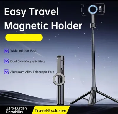Produktbild von Magnetischer Telefonstativ Drahtloser Telefonhalter Selfie-Stick Tischstativ