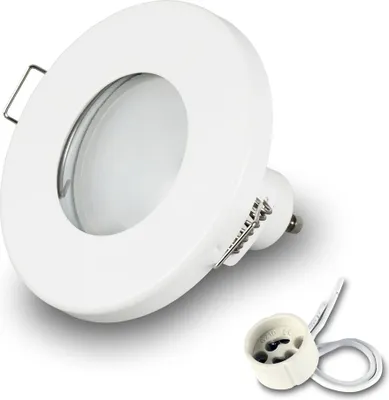 Produktbild von 1x Einbauspot SET LED 230V IP44 RIK.6 weiss GU10 7W neutralweiss