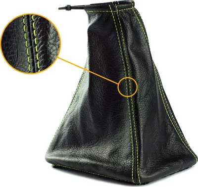 Produktbild von Schaltsack passend für Opel Astra G Bj. 1998-2009 grüne Naht Echtes Leder Neu