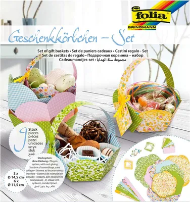 Immagine prodotto di folia Geschenkk”rbchen-Bastelset, 9 K”rbchen