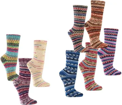 Produktbild von 2 Paar warme Socken mit  70% Wolle in vielen schönen Farben wie von Oma gestrickt Gr. 39/42