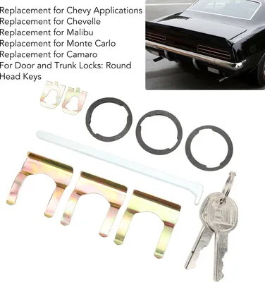 Immagine prodotto di Set di chiavi per serratura Cutlass per portellone posteriore, facile da installare, perfettamente compatibile con 654394765282, ricambio per Chevy