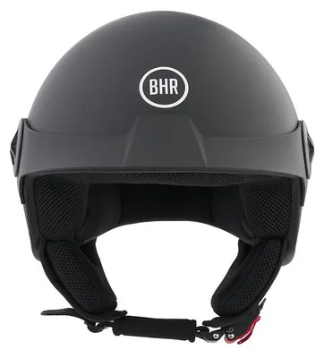 Immagine prodotto di BHR 833 PEAK, Casco Moto Demi-Jet Omologato ECE 22.06, Peso e Dimensioni ridotte & Design Minimal per la Massima Funzionalità, Nero Opaco, L