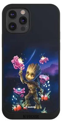 Produktbild von NIVOCASE Handyhülle für Apple iPhone 12 Pro Max Hülle NIVOpure Case Schwarz Marvel Guardians Of The Galaxy Baby Groot