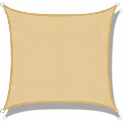 Obrázek produktu pro Obdélníková plachta (HDPE), 2 x 4 m, barva Zobel, ochrana proti UV záření, na terasu, kempování, venkovní použití, do zahrady, RUIOIU