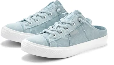 Produktbild von Elbsand Sneaker Sabot, Clog, Freizeitschuh, Halbschuh, Stoffschuh, Turnschuh hellblau Größe 42