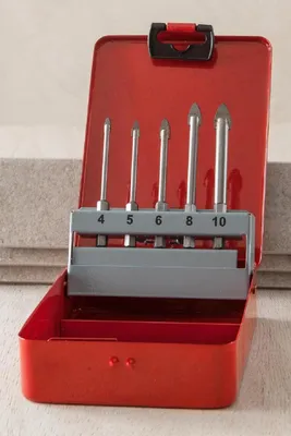 Produktbild von Kraft Werkzeuge Glas- /Keramik- / Fliesenbohrer 5tlg.