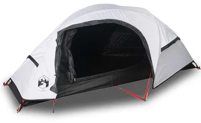 Image de vidaXL Tente de camping dôme 1 personne Blanc Obscurci Etanche