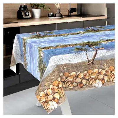 Produktbild von Wachstuch-Tischdecke abwaschbar 200x140cm für Garten und Indoor