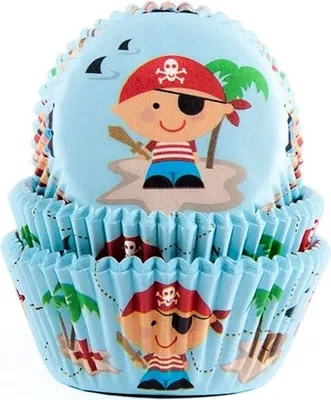 Produktbild von Piraten-Muffinförmchen 50St