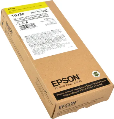 Produktbild von Epson Singlepack UltraChrome XD Yellow T693400 (350 ml), Gelb, Tinte auf Pigmentbasis, 350 ml, 1 Stück(e), Einzelpackung
