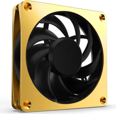 Obrázok produktu pre Alphacool 13854, Modul ventilátora, Plast, Čierna, Zlato, Štvorkolíkový, 1 ventilátor/ventilátory, 12 cm