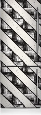 Produktbild von Kühlschrank Aufkleber Kühlschrankmagnete Dekoration Kühlschrankfolie 60x205 cm - Ethnisches Muster