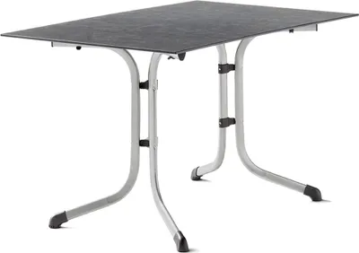 Produktbild von Klapptisch >Boulevard< in Schiefer anthrazit, Polytec® - 120x73x80cm (BxHxT)