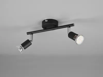 Produktbild von LED Wandstrahler 2 flammig Weiß Deckenstrahler für Flur & Treppenhausbeleuchtung