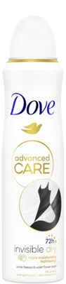 Productafbeelding van Dove Deo spray - 150 ml - geavanceerde verzorging - droog en onzichtbaar