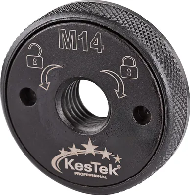 KesTek Schnellspannmutter Befestigungsmutter M14 Winkelschleifer Flex Fixierung befestigen Schraube lösen spannen Werkzeug Werkstatt Flansch Trennscheibe 396093 40080 4066986400803