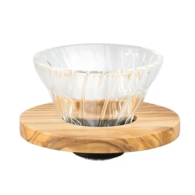 Obrázek produktu pro Skleněný odkapávač na kávu V60 01 Olive Wood VDG-01-OV / Bestbrew