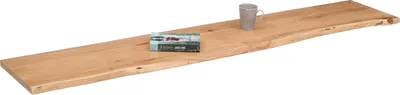 Produktbild von Refurbished Möbelretoure Holzplatte Akazienholz eiche massiv 180x30 cm Holzbrett einseitige Baumkante ARYA