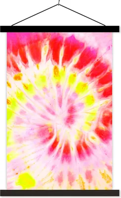 Produktbild von MuchoWow® Textilposter Sommer - Krawattenfärbung - Muster 120x180 cm mit schwarzem Rahmen - Fotos