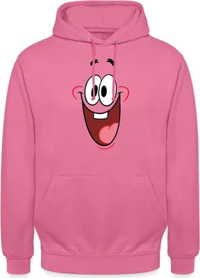 Produktbild von Spreadshirt The Patrick Star Show Patrick Gesicht Kostüm Karneval Uni Hoodie, 3XL, Pink