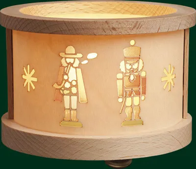 Produktbild von Teelichtlaterne Räuchermann & Nussknacker Höhe= 5,5cm NEU