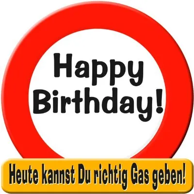 Produktbild von NEW CO VERTRIEBSGMBH Riesen Schild "Happy Birthday" 0 0 0