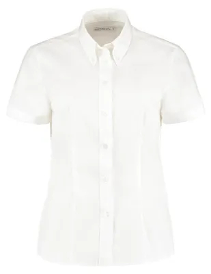 Produktbild von Kustom Kit Corporate Oxford Bluse, Kurzarm FK452 (20UK/46DE) (Weiß)