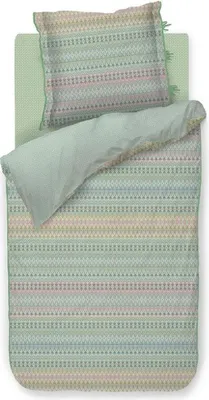 Produktbild von Pip Studio Bettwäsche-Garnitur Ashanti Farbe Grün Größe 155x220+80x80
