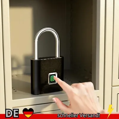 Produktbild von KERUI Intelligentes Fingerabdruck-Vorhängeschloss Wasserdichtes
