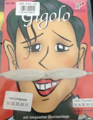 Produktbild von Schnurrbärtchen Gigolo, Farbe:schwarz