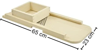 Obrázok produktu pre Drevená záhradná kosačka na zeleninu, ovocie a kapustu, 65 cm