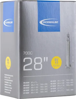 Image de Chambre à air (SV17) - Tour / Gravel - 28'' (28/47-622/635) - Presta 60 mm