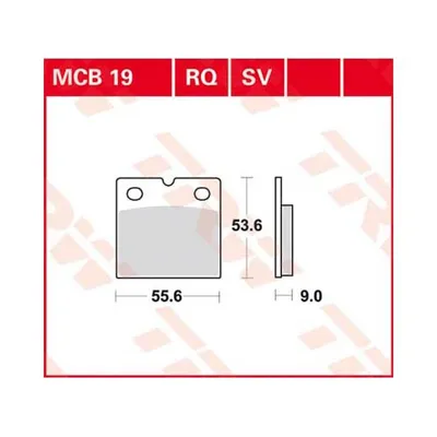 Produktbild von TRW Bremsbelagsatz MCB019SV ETZ125 ETZ125 Commander  R65G/S BMW247E 1000 T3 850 VD 900 SEI 900