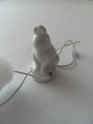 Produktbild von Porzellan Tropfenfänger Froschkönig weiß, für Kaffee- oder Teekannen, Tier Frosch