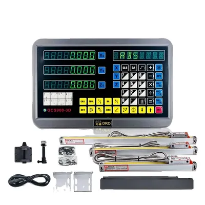 Produktbild von 3-Achsen-Digitalanzeige DRO, Präzisionsmessung, Breite Spannungsunterstützung, 3 ACHS DRO SET