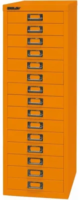 Produktbild von Schubladenschrank Basis A4 15 Schübe orange