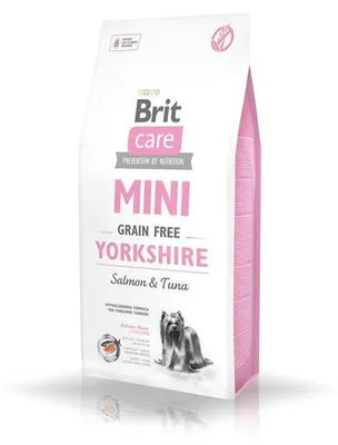 Produktbild von Brit Care Mini Grain Free Yorkshire mit Lachs und Thunfisch 400 g