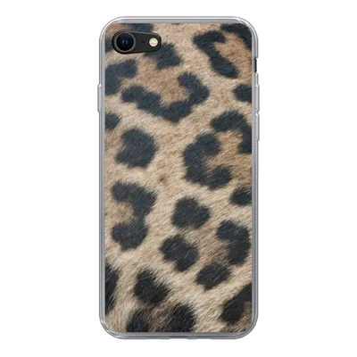 Produktbild von MuchoWow® Handyhülle Schutzhülle Hülle für iPhone 7 Leopardenmuster Silikon Softcase Handy Hülle - Kartenhalter
