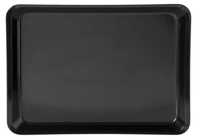 Produktbild von H&H Melamin Tablett mit Rand 35x25x4 Schwarz Küchenbehälter