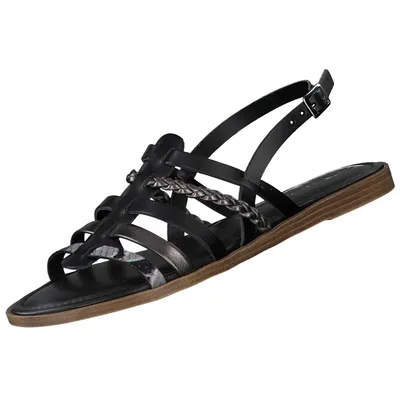 Produktbild von Tamaris Damen Leder Sandalen Schwarz